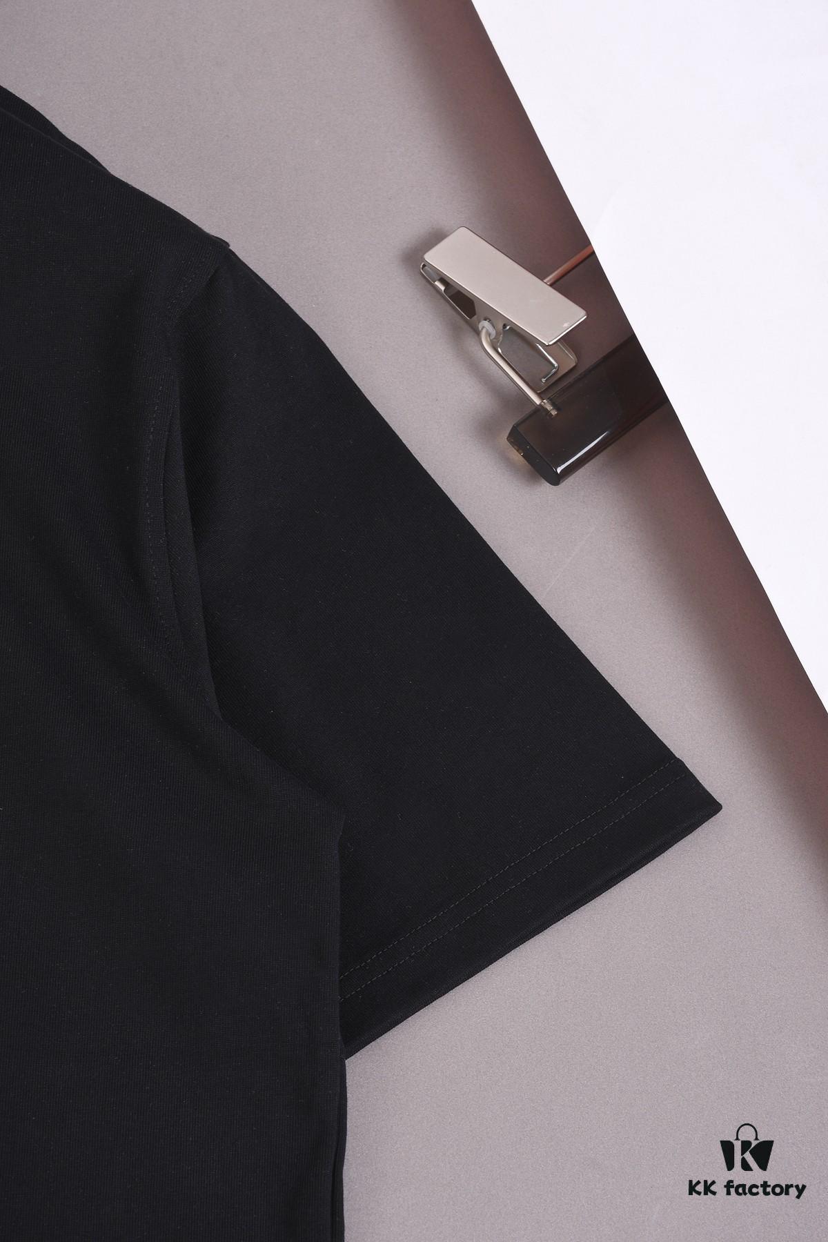 New Arrival 25S Saint Laurent Embossed Logo T-Shirt, Premium Garment-Washed Cotton, Unisex Loose Fit, Soft and Comfortable