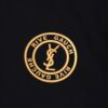 New Arrival 25S Saint Laurent Embossed Logo T-Shirt, Premium Garment-Washed Cotton, Unisex Loose Fit, Soft and Comfortable