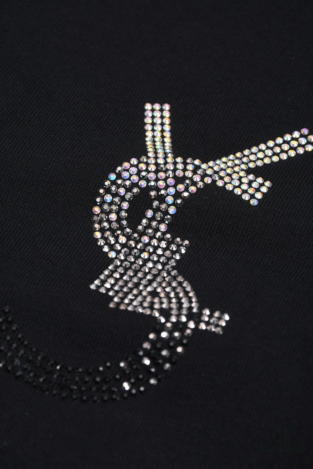 New Arrival 25S Saint Laurent Rhinestone T-Shirt, Heavyweight Cotton Washed Fabric, Unisex Loose Fit Fashion Tee