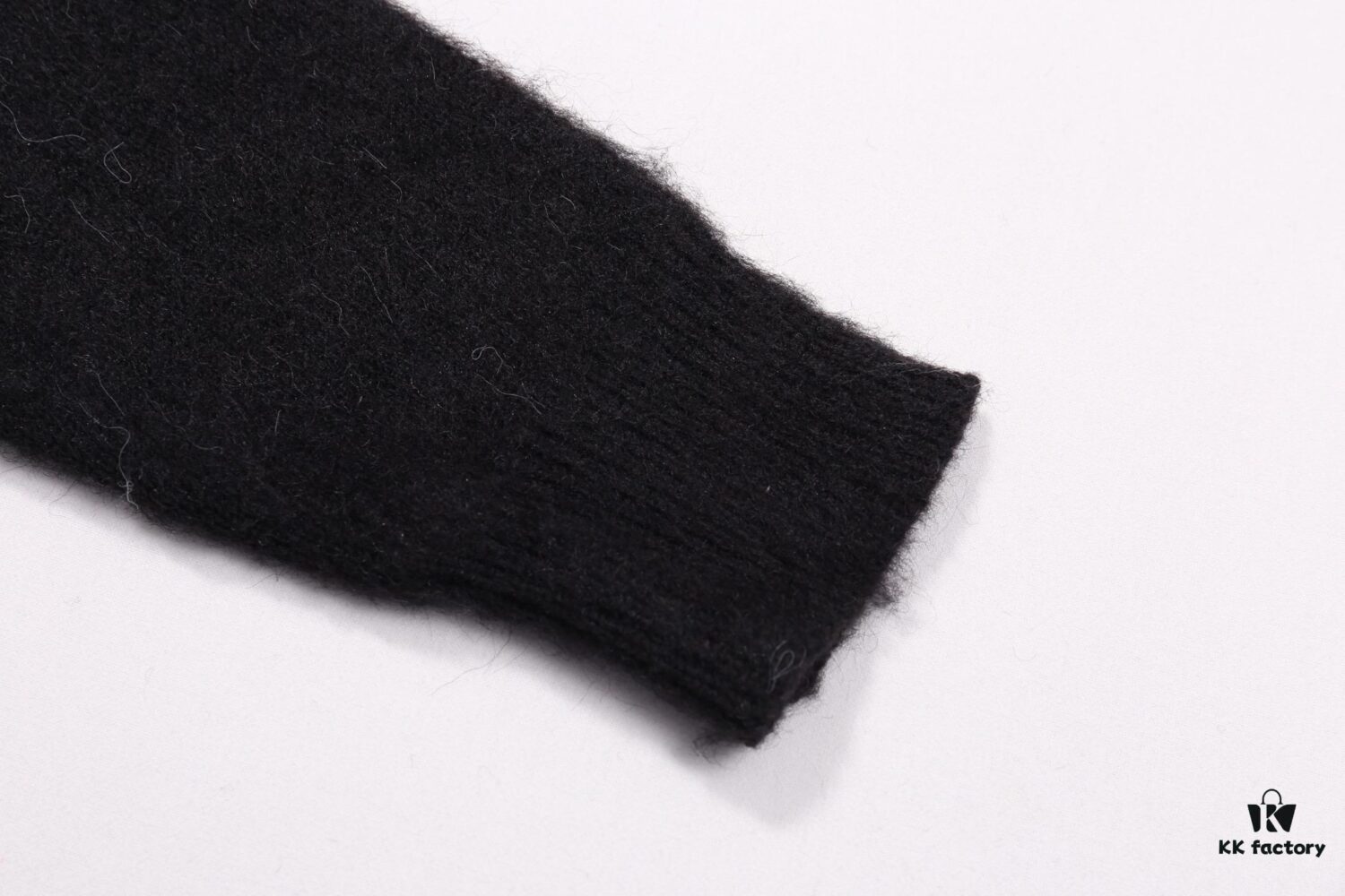 SLY Saint Laurent Script Signature Jacquard Mohair Crew Neck Sweater