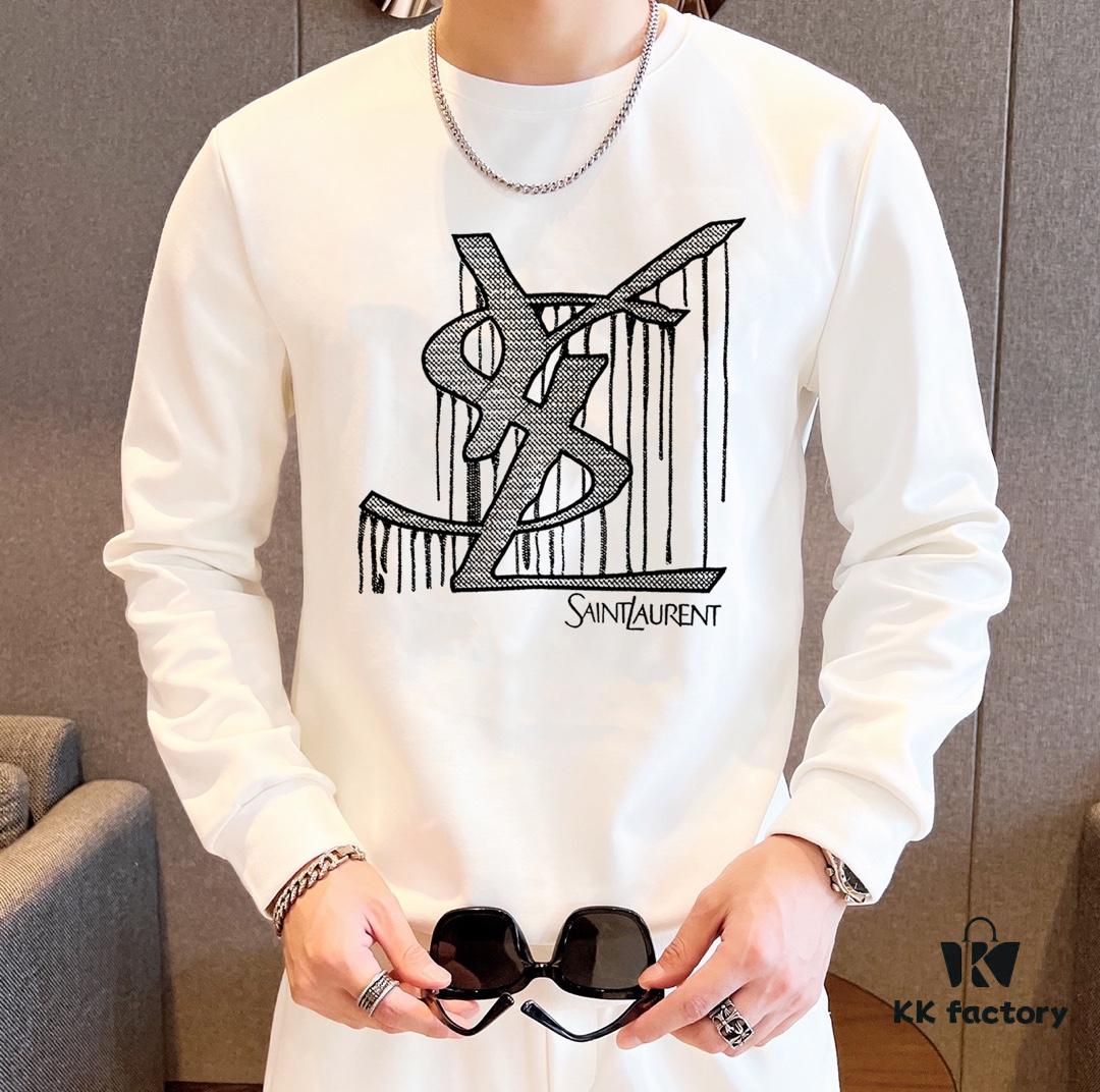 YSL Saint Laurent (Perfect for Plus-Size) New Arrival 2025 Hoodie Set – Official Website Original Version, Premium Roman Cotton 100%, Natural Comfort and Elegant Design