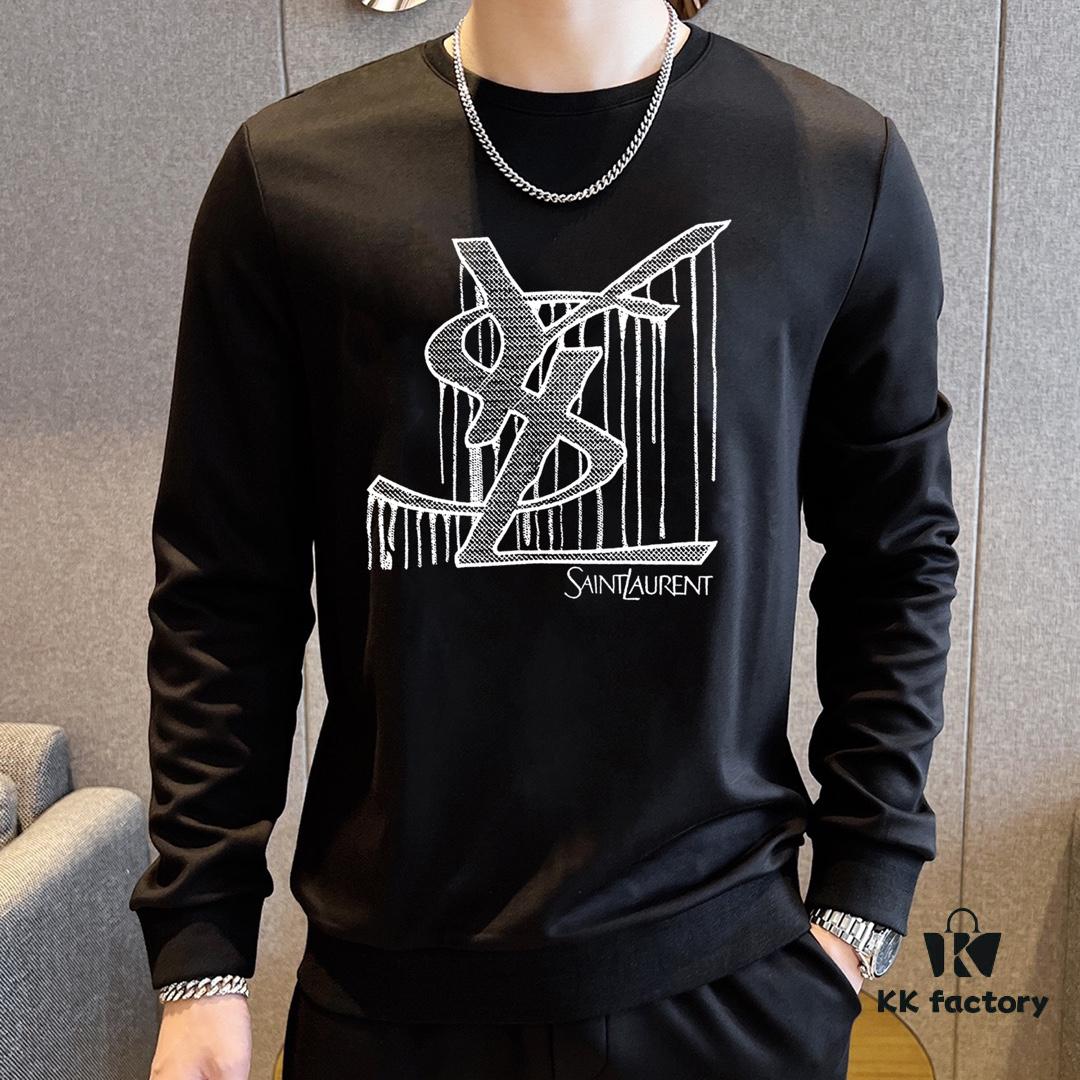 YSL Saint Laurent (Perfect for Plus-Size) New Arrival 2025 Hoodie Set – Official Website Original Version, Premium Roman Cotton 100%, Natural Comfort and Elegant Design