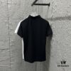 YSL Saint Laurent Short-Sleeve Polo Shirt 2025 Spring/Summer New Arrival Minimalist Letter Embroidery Beaded Fabric Unisex Stand-Collar Polo