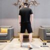 YSL Saint Laurent 2025 New Men's Short Sleeve T-Shirt and Shorts Set! Official Website Synchronized Sales! High-End Version on Market! Exquisitely Soft and Smooth Texture for Ultimate Comfort! Excellent Three-Dimensional Tailoring and Silhouette!