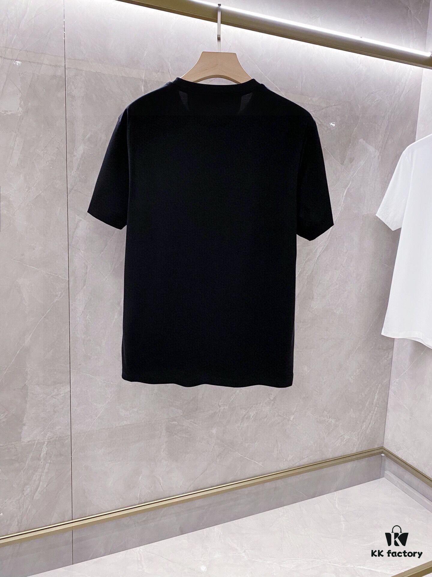 YSL Saint Laurent Men's Casual Short-Sleeve T-Shirt, 2025 Spring/Summer New Arrival, Premium Logo Craftsmanship, High-End Silky Cotton Fabric, Stylish and Versatile Design
