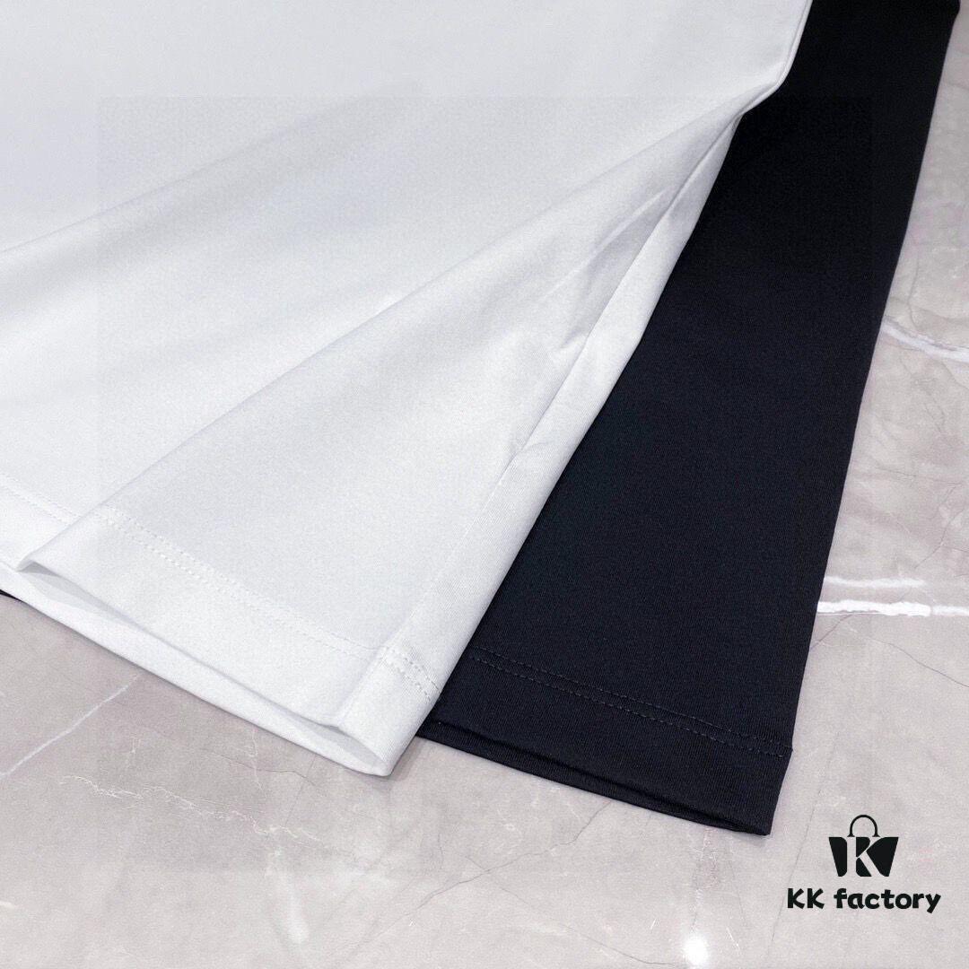 YSL Saint Laurent Men's Casual Short-Sleeve T-Shirt, 2025 Spring/Summer New Arrival, Premium Logo Craftsmanship, High-End Silky Cotton Fabric, Stylish and Versatile Design