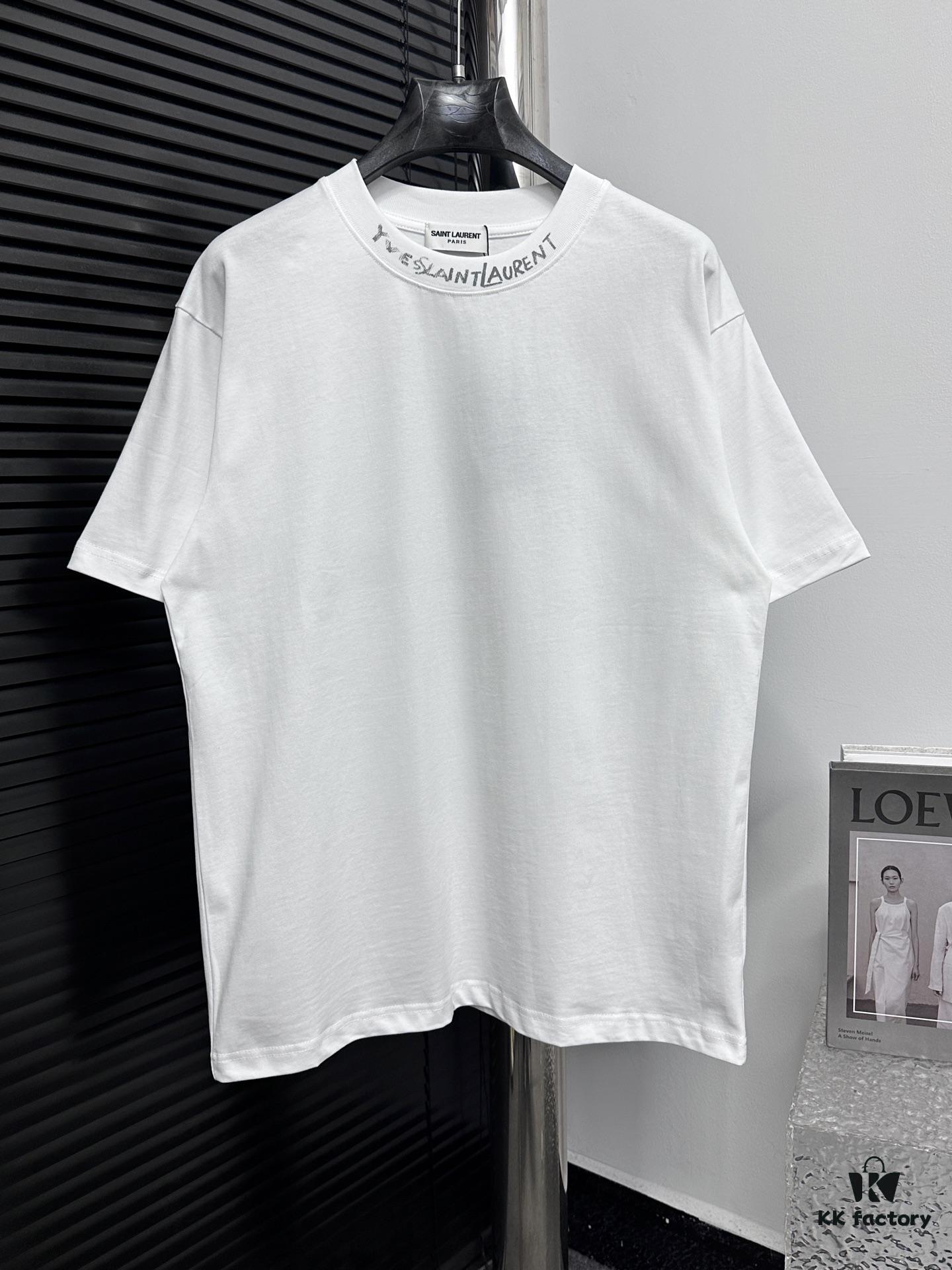 YSL Saint Laurent 25SS Classic Logo Short-Sleeve T-Shirt