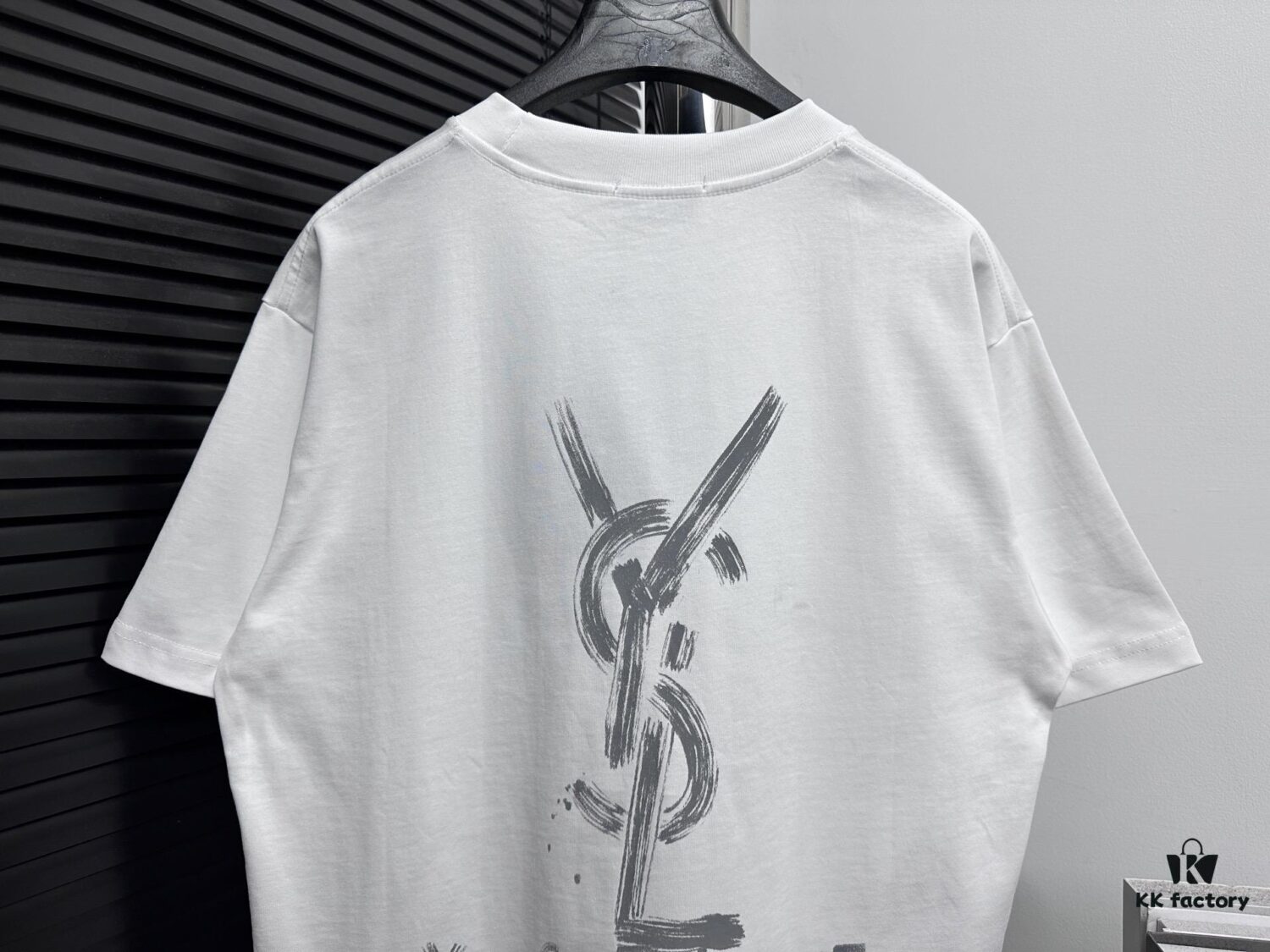 YSL Saint Laurent 25SS Classic Logo Short-Sleeve T-Shirt