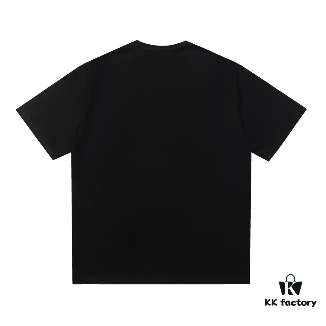 Saint Laurent Paris 23SS Color-Block Letter Short Sleeve T-Shirt