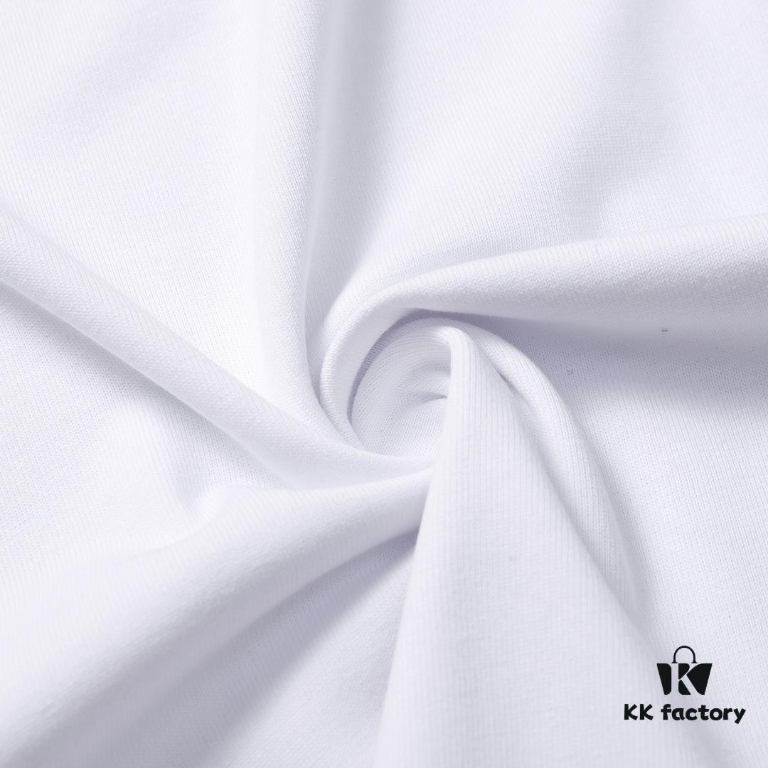 YSL / Saint Laurent Classic Small Logo Embroidered Jacquard Short Sleeve