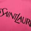 Yves Saint Laurent *YSL* Saint Laurent 320g Heavyweight Pure Cotton T-Shirt, Thick and Breathable Loose Fit, Logo Print Design, Spring and Summer New Round Neck Fashion Short Sleeve Tee