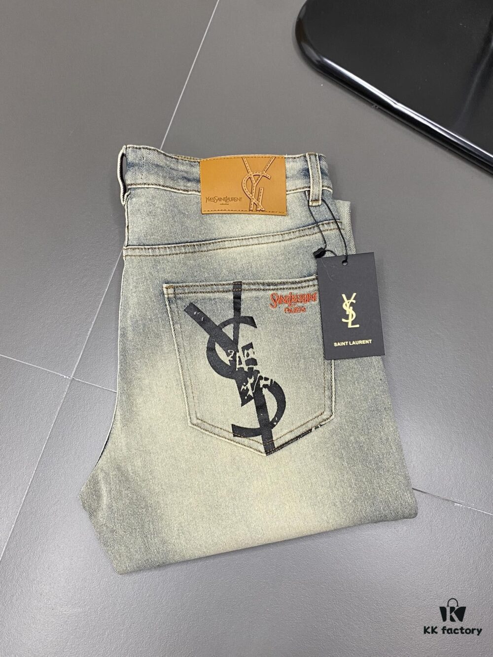 SAINT LAURENT YSL Exclusive New Arrival Casual Jeans High-End Version