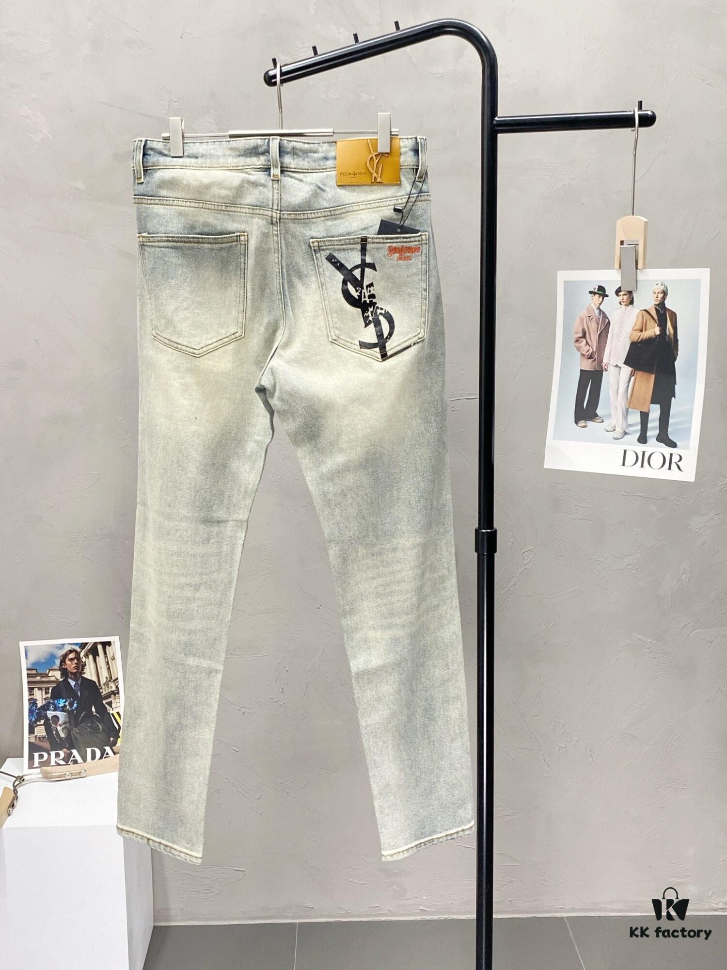 SAINT LAURENT YSL Exclusive New Arrival Casual Jeans High-End Version