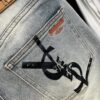 YSL Exclusive New Arrival Saint Laurent Men's Fashion Casual Jeans, High-End European Style Original Order Pants, Trendy and Comfortable, Breathable Fabric with Impeccable Details, Brand Design Concept for Premium Quality, Relaxed Cut with Excellent Fit
