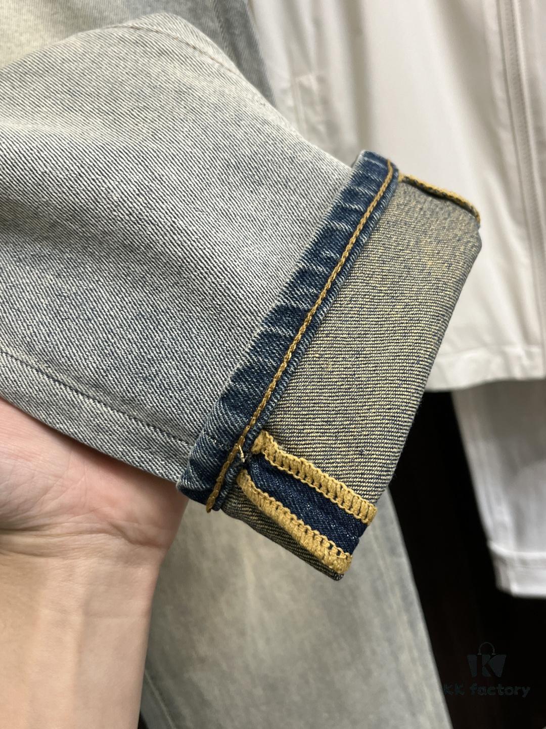 YSL Exclusive New Arrival Saint Laurent Men's Fashion Casual Jeans, High-End European Style Original Order Pants, Trendy and Comfortable, Breathable Fabric with Impeccable Details, Brand Design Concept for Premium Quality, Relaxed Cut with Excellent Fit