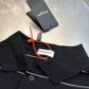 Saint Laurent Embroidered Striped Polo Shirt