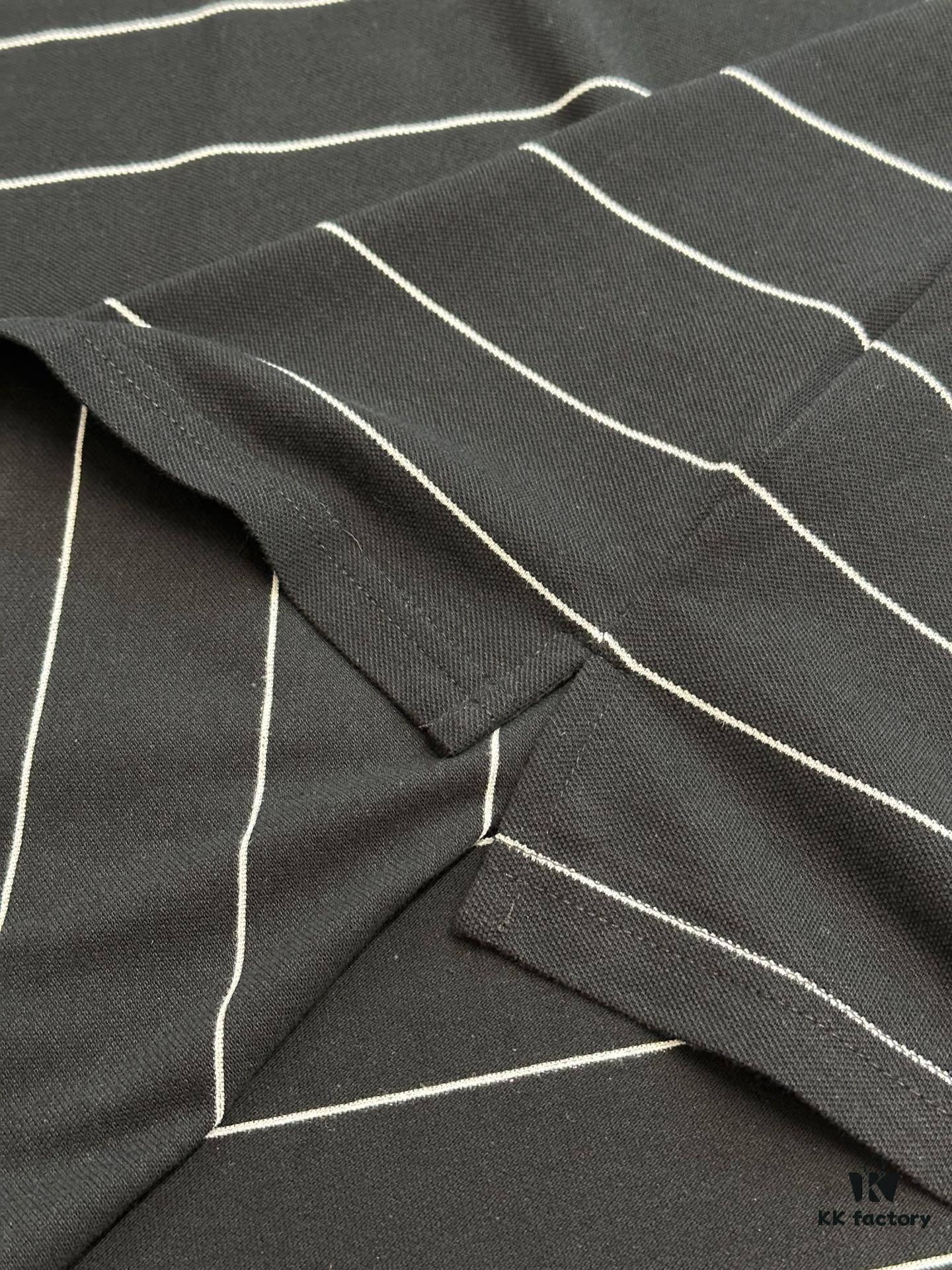 Saint Laurent Embroidered Striped Polo Shirt