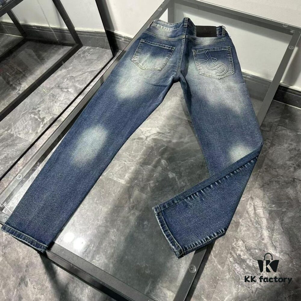 SAINT LAURENT SLP New Arrival High-End Denim Jeans - Premium Soft High-Cotton Washed Fabric, Luxury Design, Autumn Bestseller