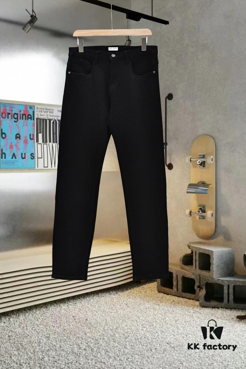 YSL Saint Laurent Rhinestone Premium Craftsmanship Jeans