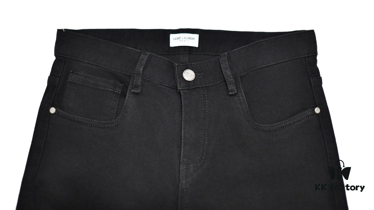 YSL Saint Laurent Rhinestone Premium Craftsmanship Jeans