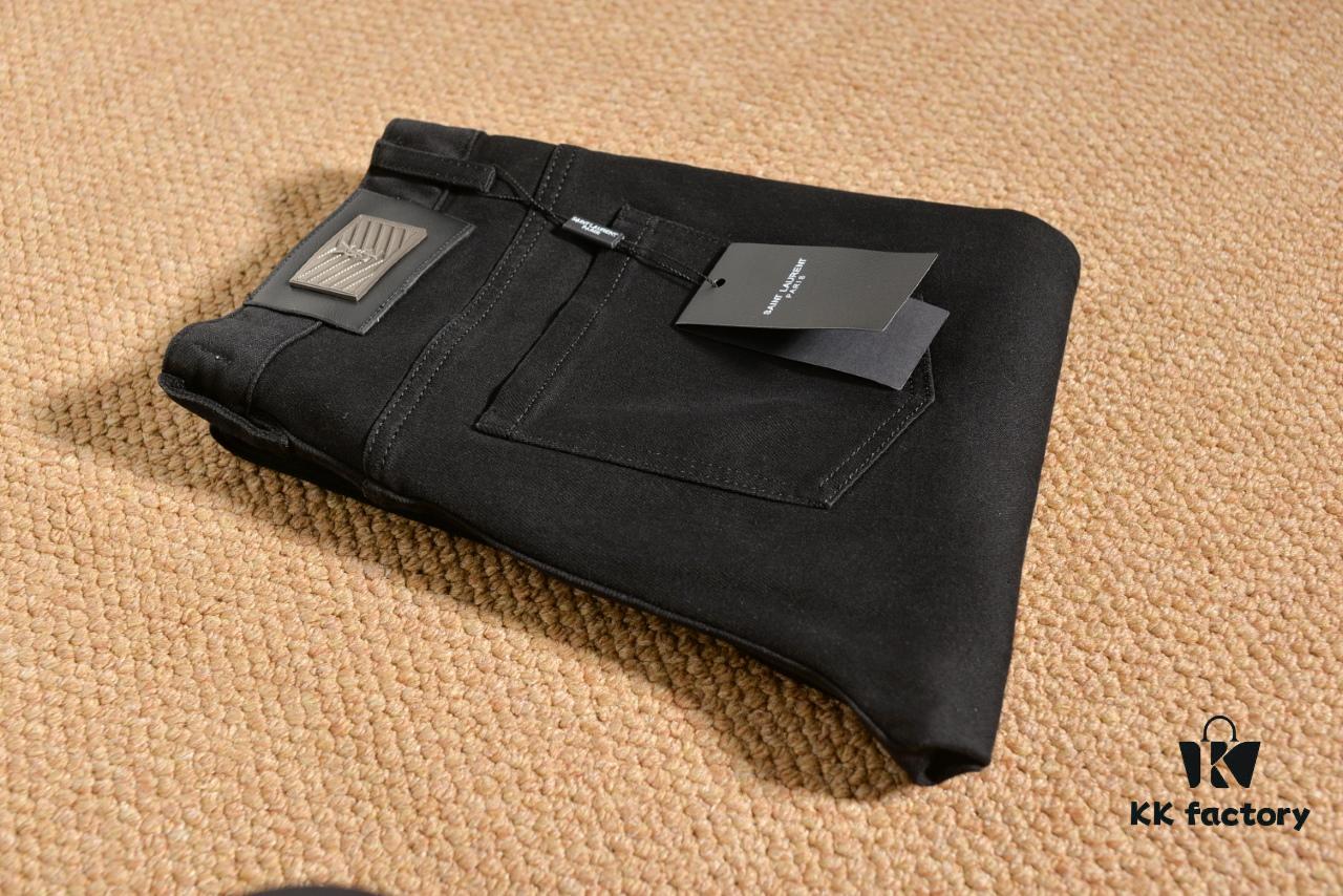 YSL Saint Laurent Rhinestone Premium Craftsmanship Jeans