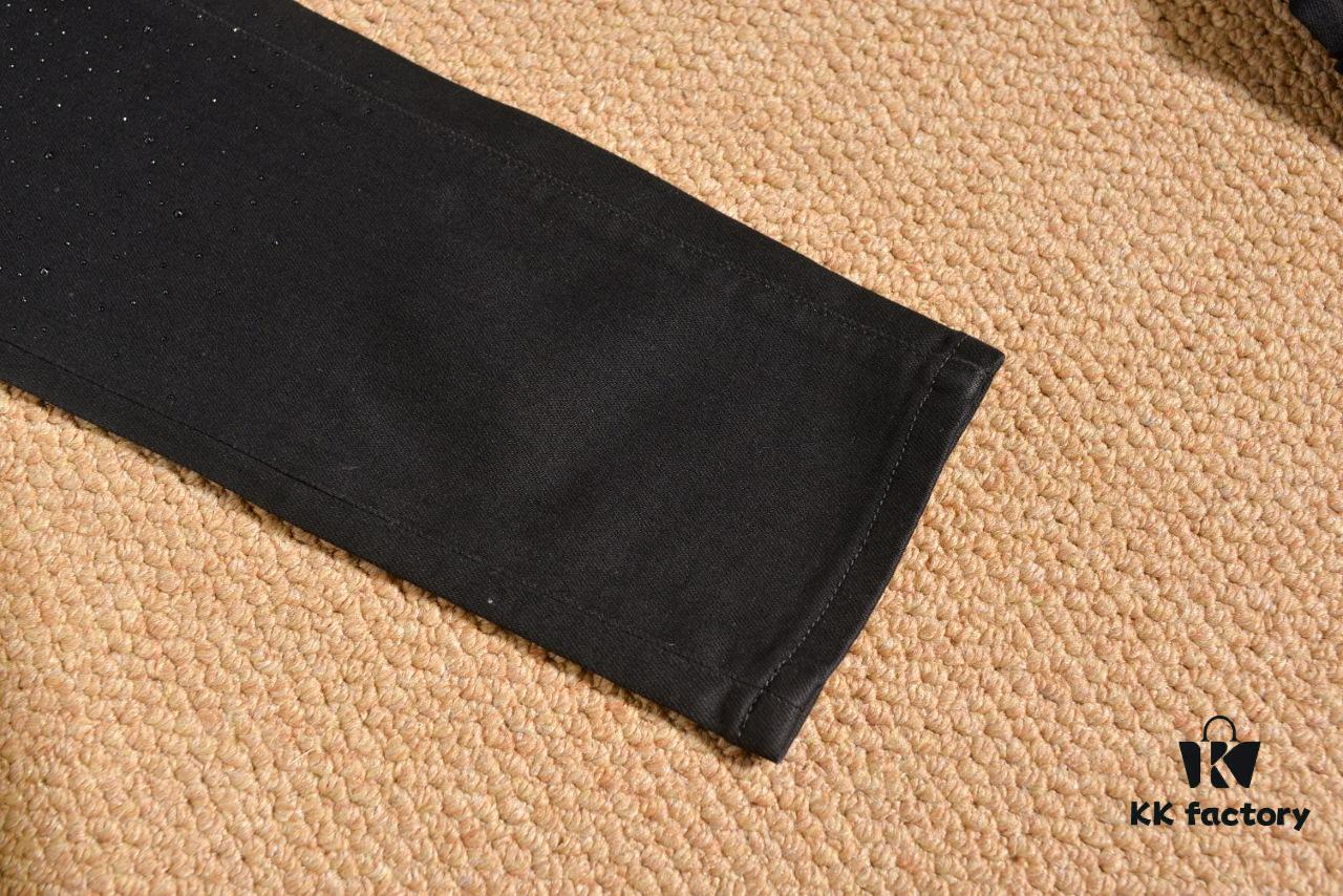 YSL Saint Laurent Rhinestone Premium Craftsmanship Jeans