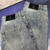 YSL Saint Laurent Jeans New Arrival Slim Straight Leg Premium Quality 1:1 Replica European Imported Fabric Stretchy Comfortable Soft and Skin-Friendly