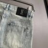 Saint Laurent 2025 All-Season Slim-Fit Denim Jeans, Made from Imported Japanese Plain-Woven Cotton Denim, Fully Labeled, Elegant and Minimalist, Soft and Comfortable with Versatile Styling – A Must-Have for Luxury Casual and Daily Wear