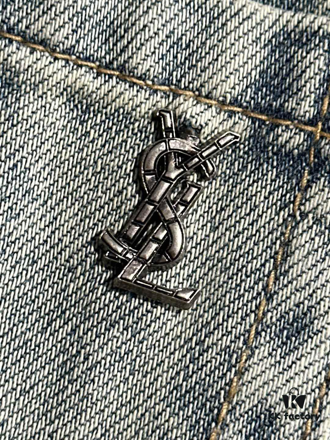 Saint Laurent 2025 All-Season Slim-Fit Denim Jeans, Made from Imported Japanese Plain-Woven Cotton Denim, Fully Labeled, Elegant and Minimalist, Soft and Comfortable with Versatile Styling – A Must-Have for Luxury Casual and Daily Wear