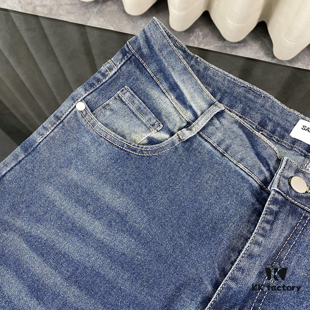 Best-Selling SAINT LAURENT SLP Classic Slim-Fit Jeans with Embroidered Pockets