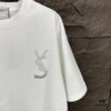YSL Saint Laurent 2025 New Rhinestone Letter Logo Couple Short Sleeve T-Shirt
