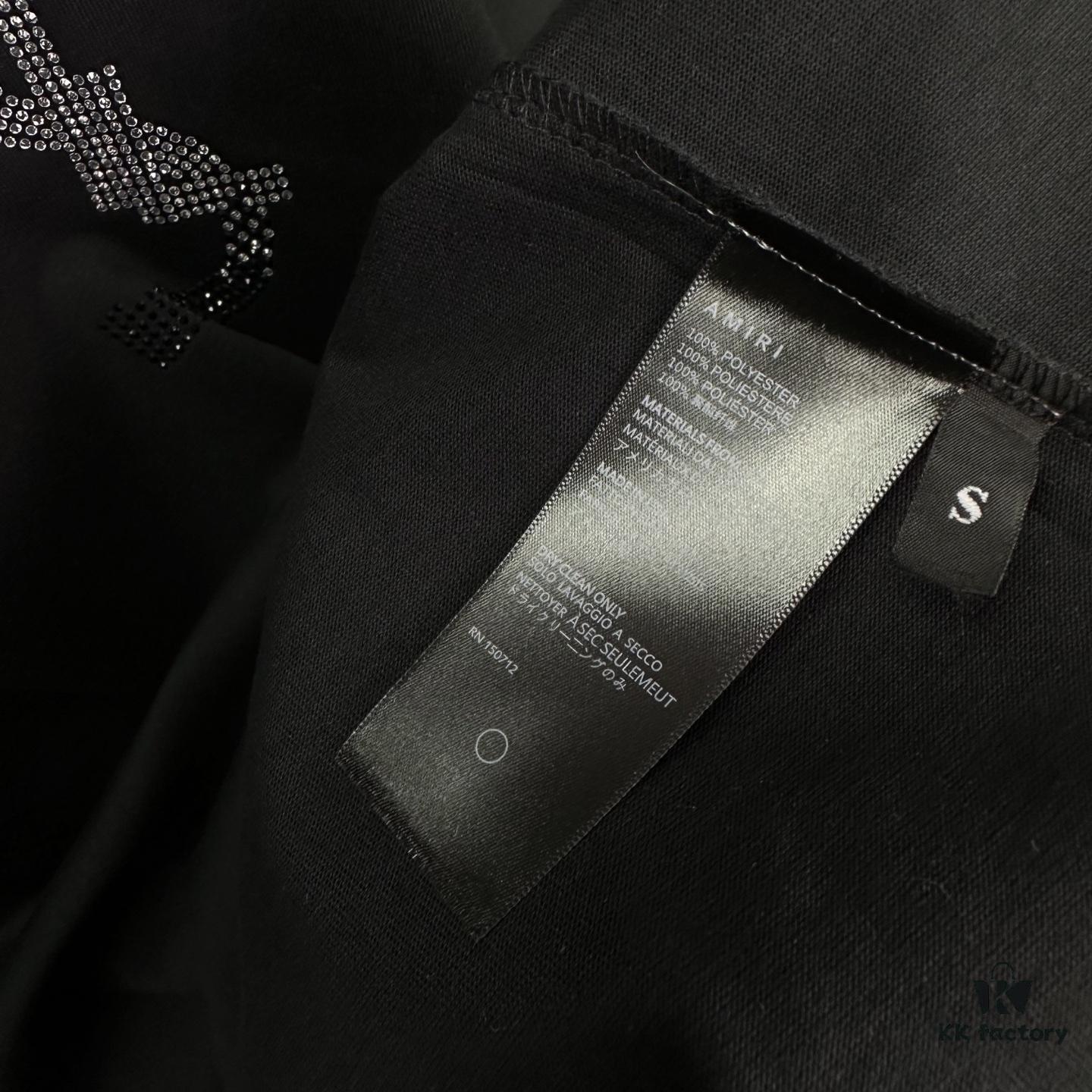 YSL Saint Laurent 2025 New Rhinestone Letter Logo Couple T-Shirt