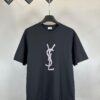 YSL Embellished Letter Cotton Short-Sleeve T-Shirt