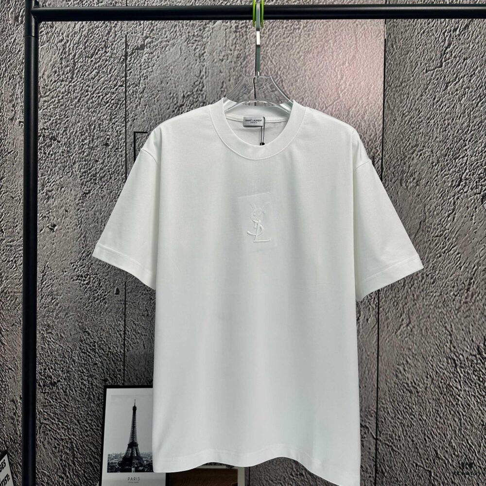 2025 Spring and Summer New Arrival Short Sleeve T-Shirt, Heavyweight Pure Cotton with Special Embroidery and 3D Print