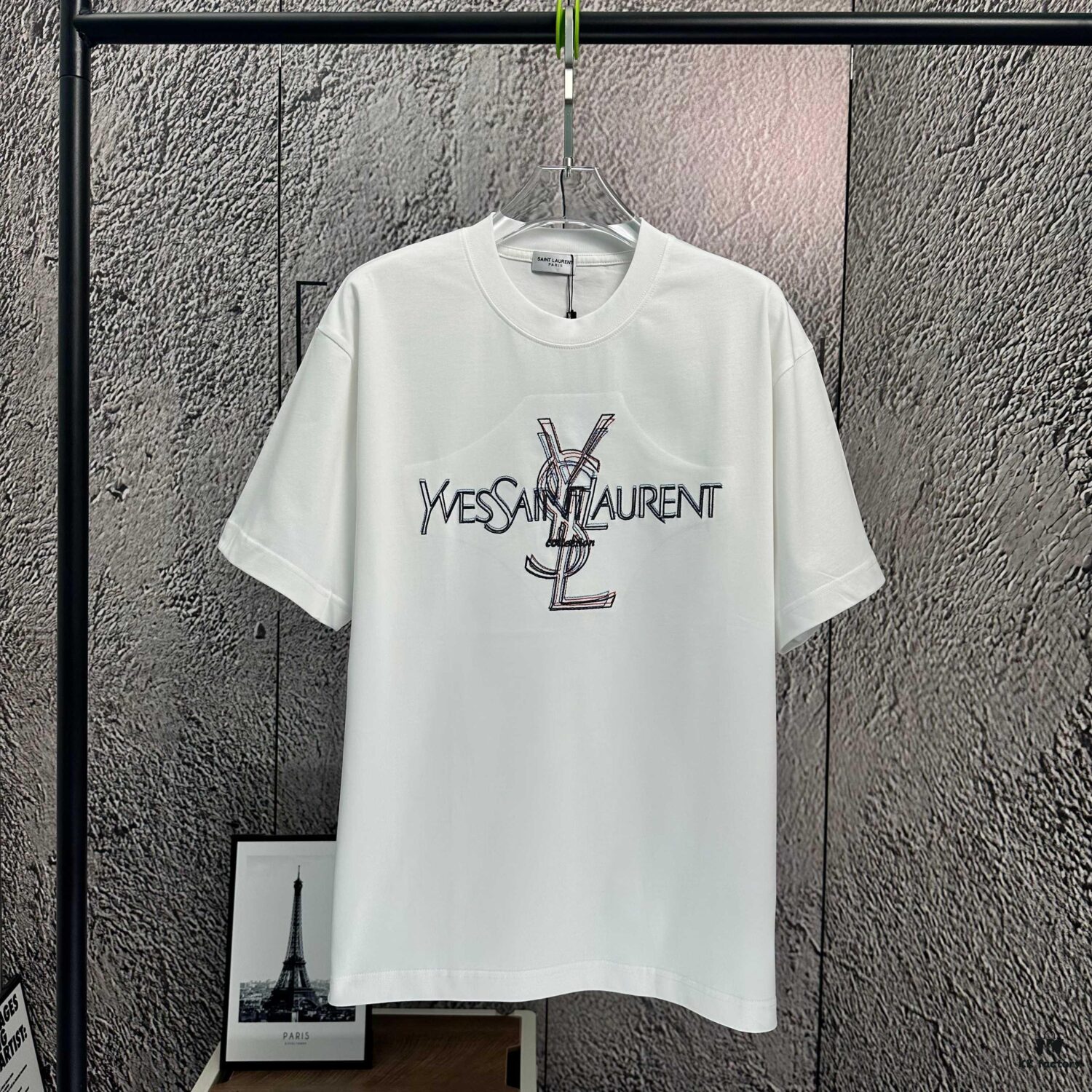 2025 Spring Summer New Arrival Short Sleeve T-Shirt, Heavyweight Pure Cotton with Special Embroidered Letters