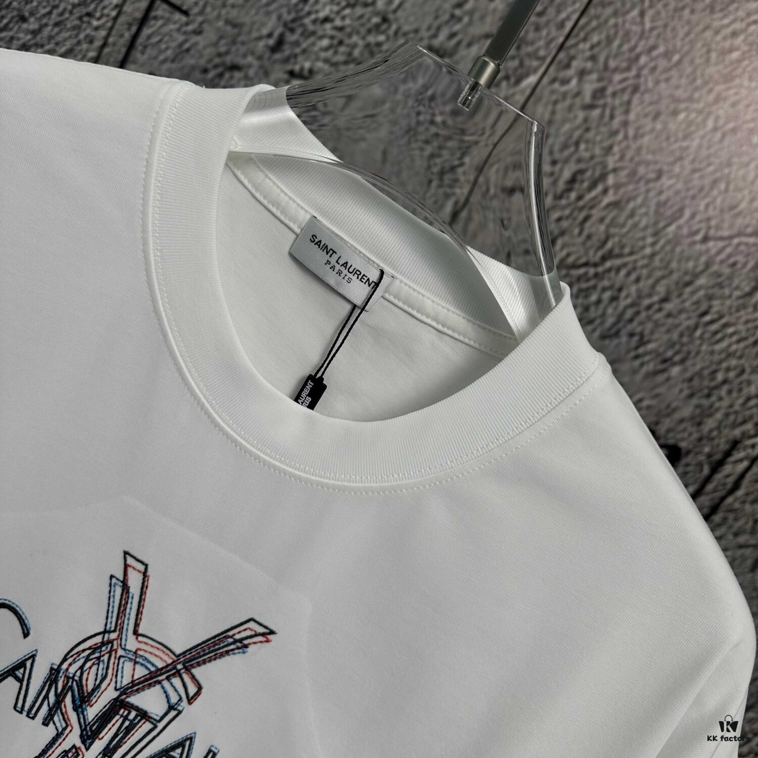 2025 Spring Summer New Arrival Short Sleeve T-Shirt, Heavyweight Pure Cotton with Special Embroidered Letters