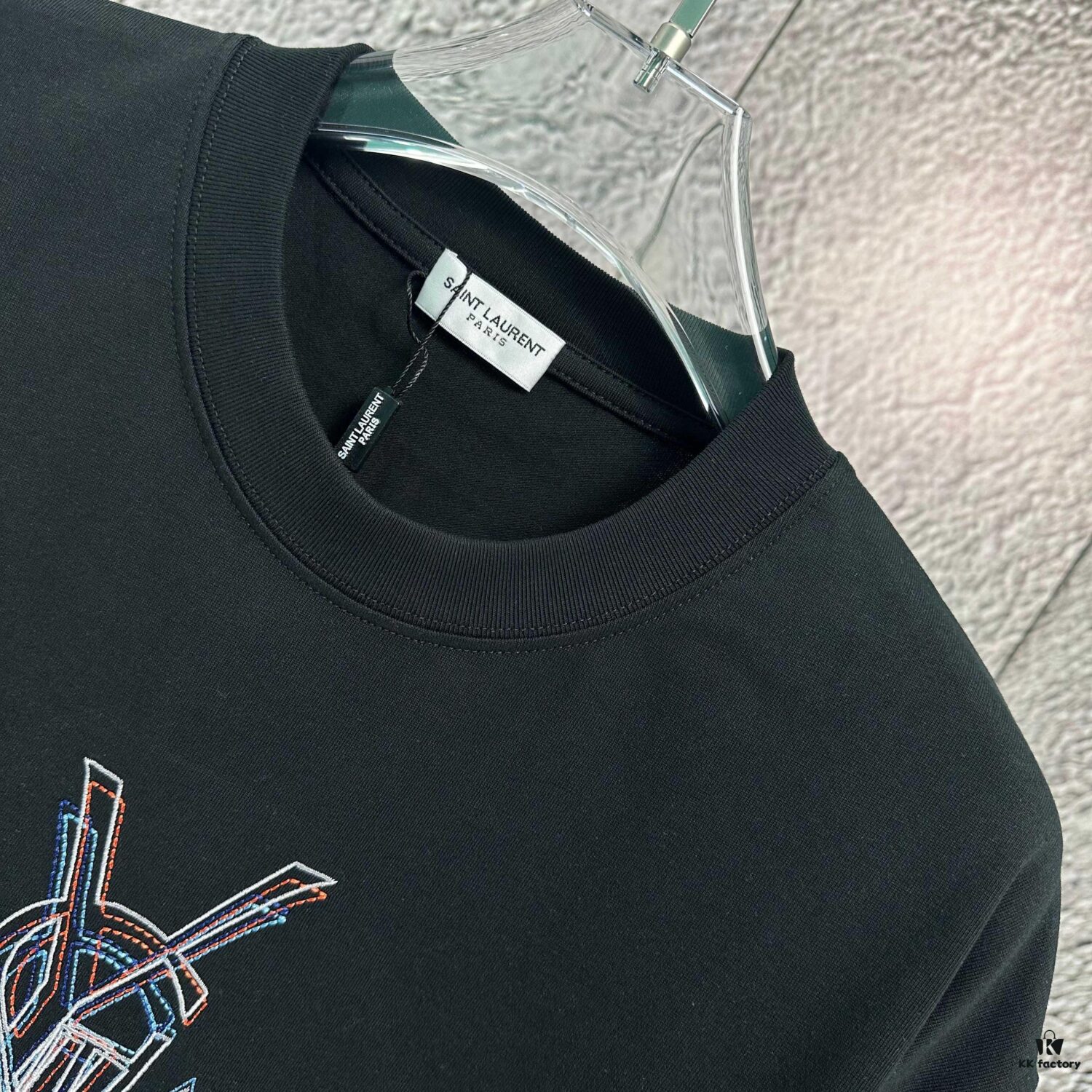 2025 Spring and Summer New Short Sleeve T-Shirt, Heavyweight Pure Cotton with Special Embroidered Letters