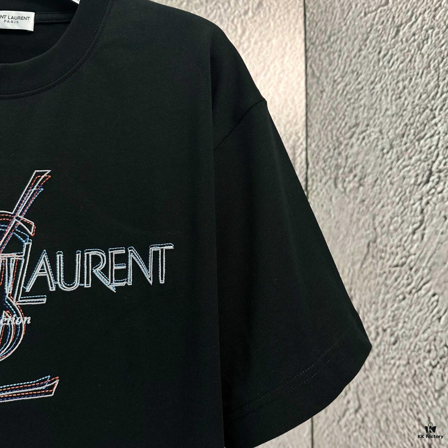 2025 Spring and Summer New Short Sleeve T-Shirt, Heavyweight Pure Cotton with Special Embroidered Letters