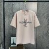 2025 Spring Summer New Short Sleeve T-Shirt, Heavyweight Pure Cotton with Special Embroidered Letters