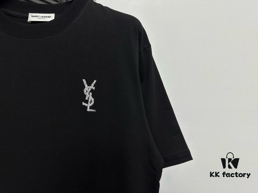 YSL Saint Laurent 25SS Classic Logo Short Sleeve T-Shirt