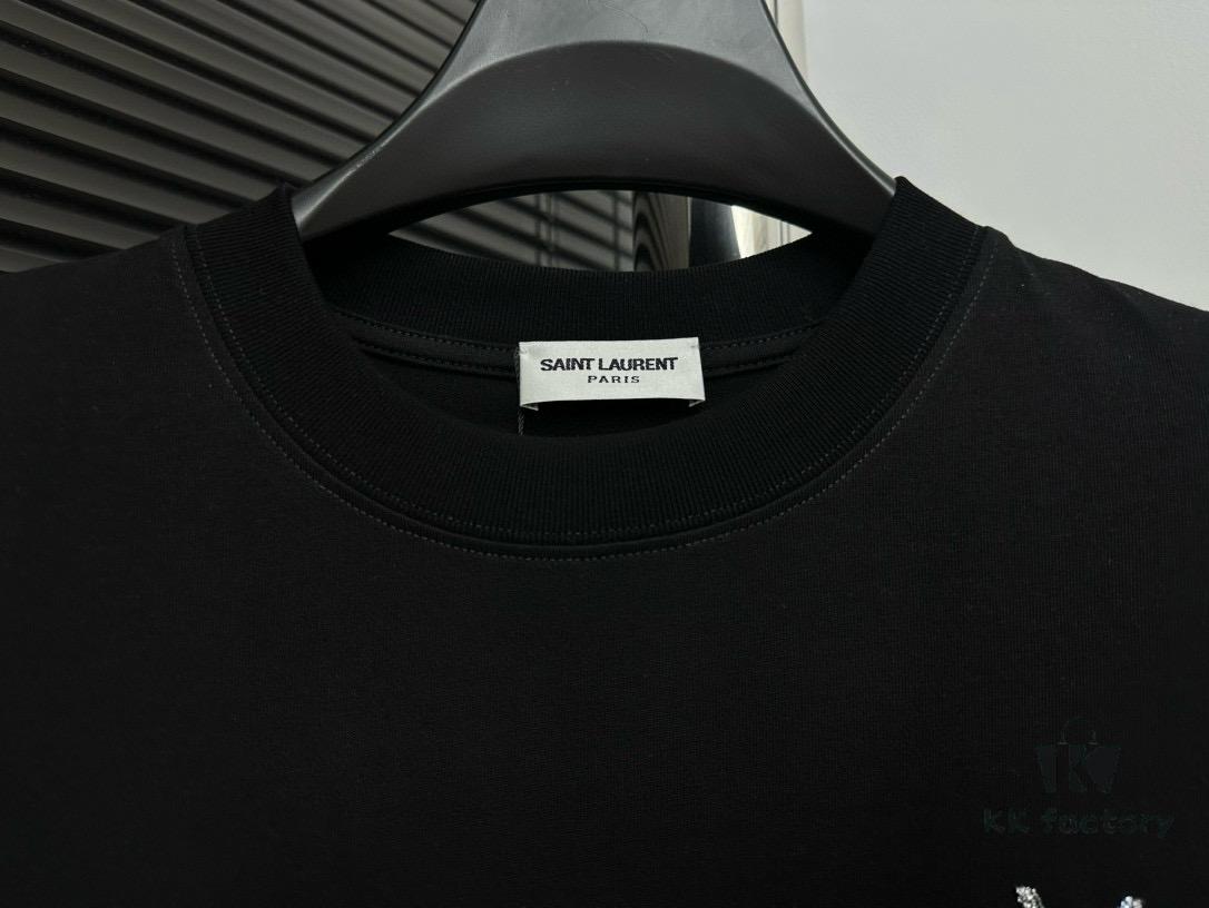 YSL Saint Laurent 25SS Classic Logo Short Sleeve T-Shirt