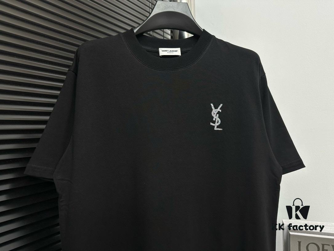 YSL Saint Laurent 25SS Classic Logo Short Sleeve T-Shirt
