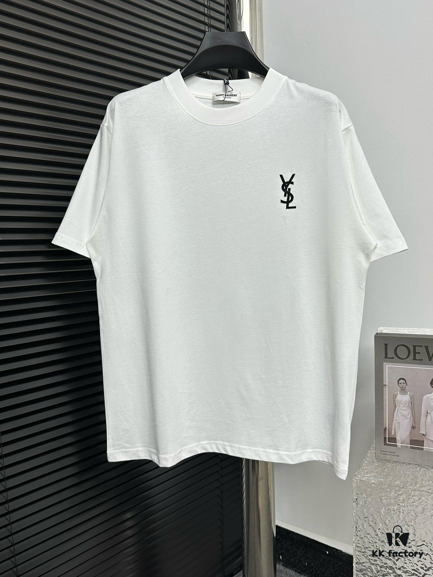 YSL Saint Laurent 25SS Classic Logo Short Sleeve T-Shirt