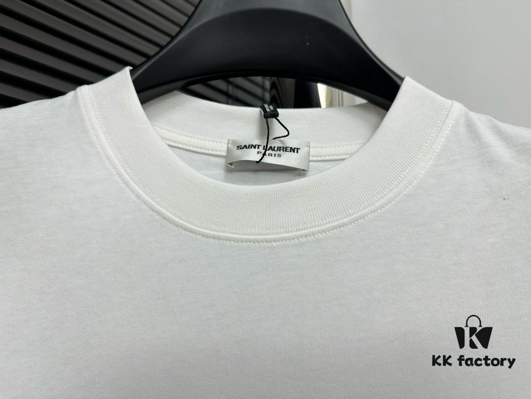 YSL Saint Laurent 25SS Classic Logo Short Sleeve T-Shirt