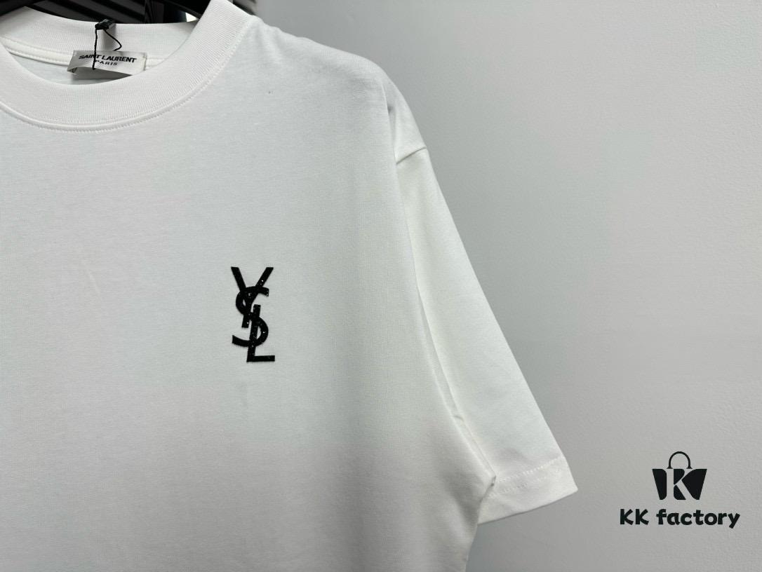 YSL Saint Laurent 25SS Classic Logo Short Sleeve T-Shirt