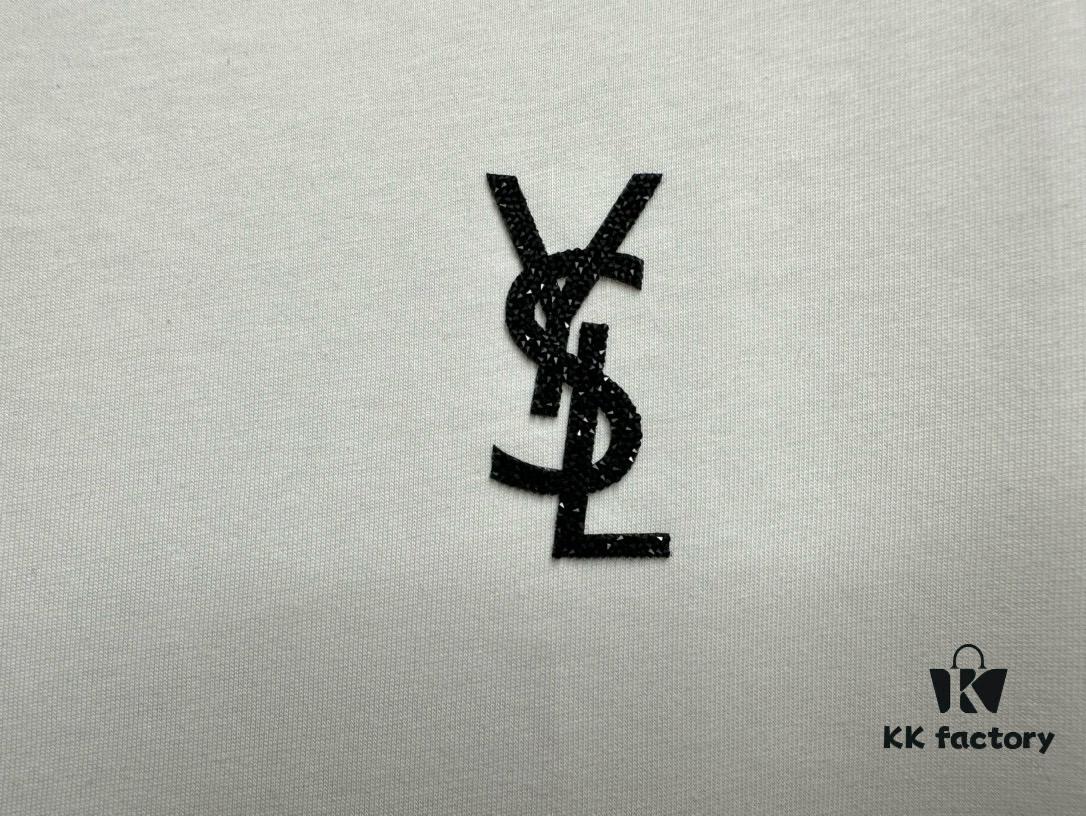 YSL Saint Laurent 25SS Classic Logo Short Sleeve T-Shirt