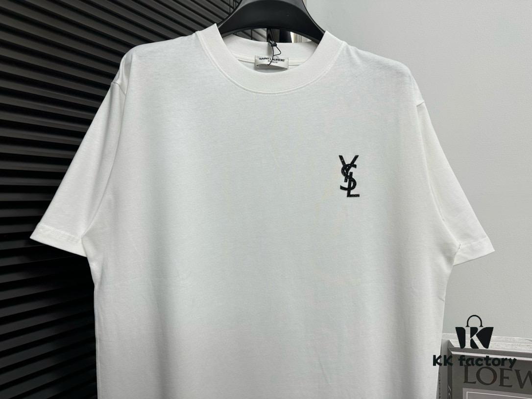 YSL Saint Laurent 25SS Classic Logo Short Sleeve T-Shirt