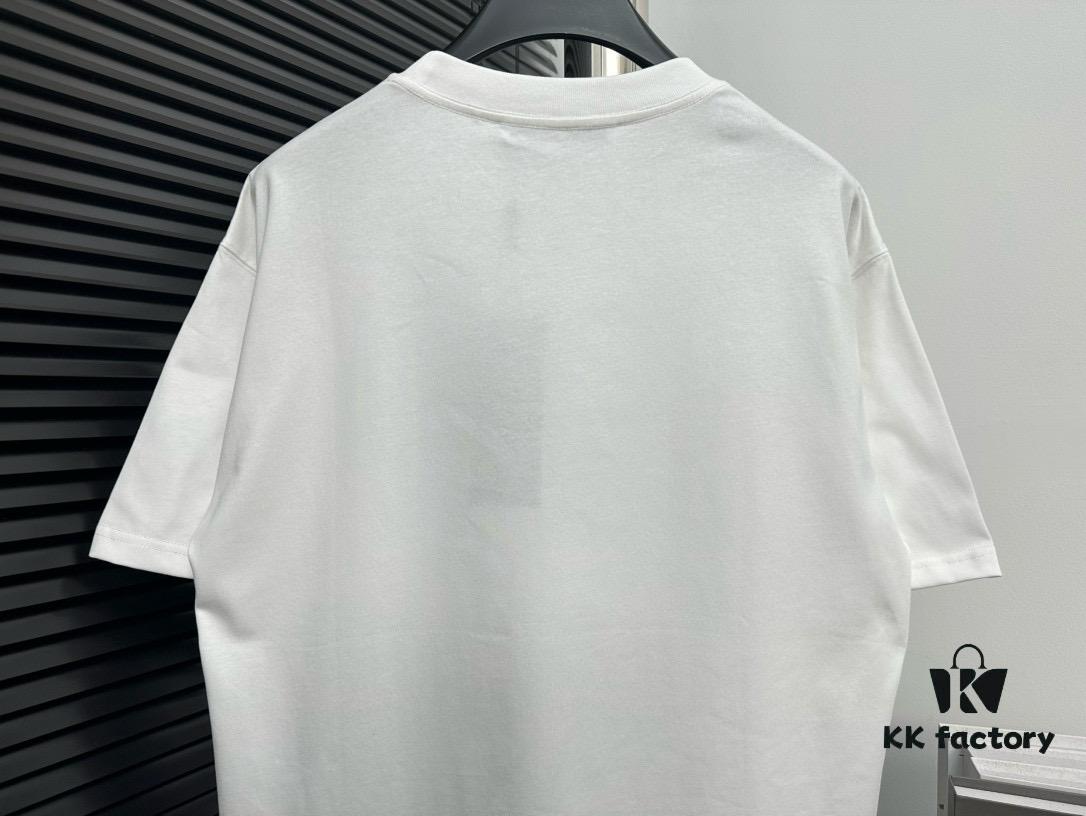 YSL Saint Laurent 25SS Rhinestone Short-Sleeve T-Shirt