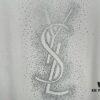 YSL Saint Laurent 25SS Rhinestone Short-Sleeve T-Shirt