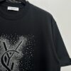 YSL Saint Laurent 25SS Rhinestone Short Sleeve T-Shirt